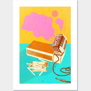 MATCHBOX AND MICROPHONE Posters and Art